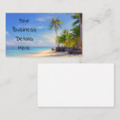 トロピカルフィリピンアイランドビーチパームパラダイス 名刺 (正面/裏面)
