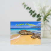 トロピカルフィリピンサンディビーチ島 ポストカード (スタンド正面)