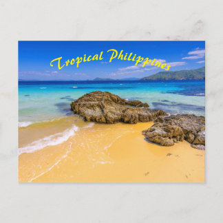 トロピカルフィリピンサンディビーチ島 ポストカード