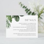 トロピカルフィロデンドロンパーム詳細挿入カード 招待状 (スタンド正面)