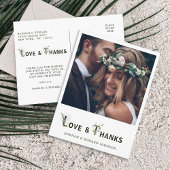 トロピカルフェスティバルの手紙の写真ありがとう ポストカード