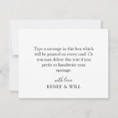 トロピカルフェスティバル黒と金ゴールド幾何学模様 サンキューカード (裏面)