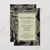 トロピカルフェスティバルSage Green結婚の宿泊施設 エンクロージャーカード (正面/裏面)