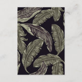 トロピカルフェスティバルSage Green結婚の宿泊施設 エンクロージャーカード (裏面)