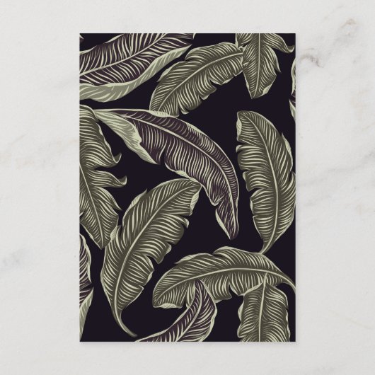 トロピカルフェスティバルSage Green結婚の宿泊施設 エンクロージャーカード (裏面)