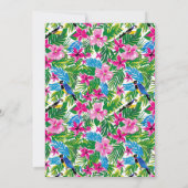 トロピカルフェスティングハワイルアウ(ハワイ式宴会)30th誕生日パーティー 招待状 (裏面)