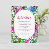 トロピカルフェスティングハワイ結婚ルアウ（ハワイ式宴会）ブライダルシャワー 招待状 (スタンド正面)