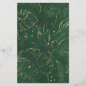 トロピカルフェスティングリーン&金ゴールドブライダルシャワーゲーム (裏面)