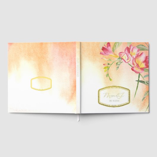 トロピカルフエシ結婚ア ゲストブック (全面)