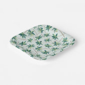 トロピカルフォックステールパーム ペーパープレート (傾斜あり)