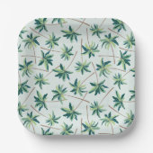 トロピカルフォックステールパーム ペーパープレート (正面)