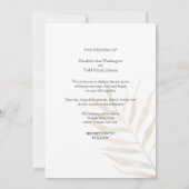 トロピカルフォトウォーターカラー結婚式招待状 招待状 (裏面)