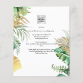 トロピカルフォトオーバーレイAll-in-1 QRコード結婚s (裏面)