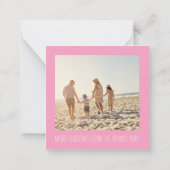 トロピカルフォトスクエアクリスマス ノートカード (裏面)