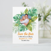 トロピカルフォトセーブ・ザ・デート案内 招待状 (スタンド正面)