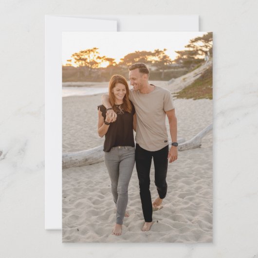 トロピカルフォトビーチ目的地の結婚式 セーブザデート (裏面)