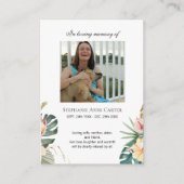 トロピカルフォトメモリアル私はフリー祈りの言葉カード3 名刺 (正面)