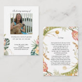 トロピカルフォトメモリアル私はフリー祈りの言葉カード3 名刺 (正面/裏面)