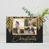 トロピカルフォト数々のコラージクリスマス シーズンカード (スタンド正面)