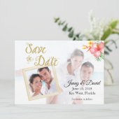 トロピカルフォト日付の保存 セーブザデート (スタンド正面)