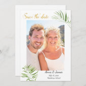 トロピカルフォト日付の保存 セーブザデート (正面/裏面)