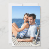 トロピカルフォト日付の保存 招待状 (裏面)