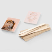 トロピカルフォト結婚式 プログラム ハンドファン (組立なし)