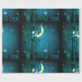 トロピカルフォレストアットナイトラッピング紙 ラッピングペーパー (フラット)