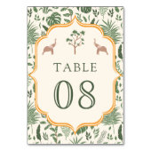トロピカルフォレゾウインディアン結婚ズ テーブルナンバー (裏面)