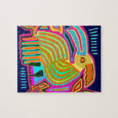 トロピカルフォークアートオウム ジグソーパズル (横)