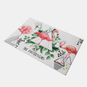 トロピカルフラミモダンンゴの幾何学的な家族名 ドアマット (アングル)