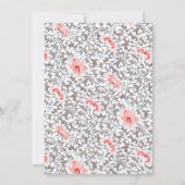 トロピカルフラミンゴと王冠の誕生日パーティー 招待状 (裏面)