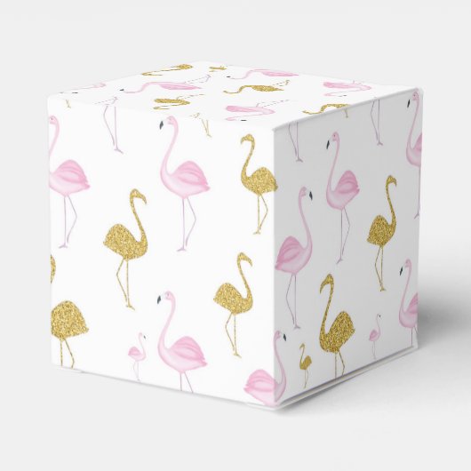 トロピカルフラミンゴのお気に入りギフトボックス フェイバーボックス (裏面サイド)