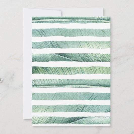 トロピカルフラミンゴガール3rd誕生日パーティー 招待状 (裏面)