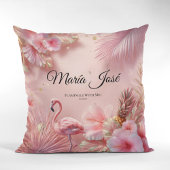 トロピカルフラミンゴキンセアニラカスタム クッション