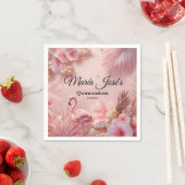 トロピカルフラミンゴキンセアニラカスタム スタンダードカクテルナプキン (インサイチュ)