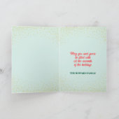 トロピカルフラミンゴクリスマスカード シーズンカード (内部)