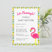 トロピカルフラミンゴシャワー招待状 招待状 (スタンド正面)