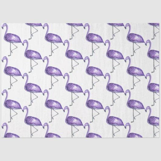 トロピカルフラミンゴシリーズデザイン10 薄葉紙 (正面)