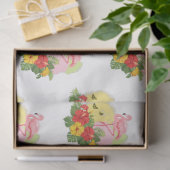 トロピカルフラミンゴシリーズデザイン13 薄葉紙 (ギフト)