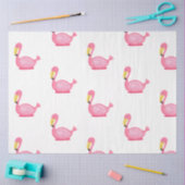 トロピカルフラミンゴシリーズデザイン5 薄葉紙 (クラフト)