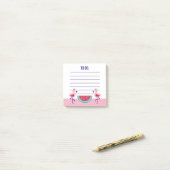 トロピカルフラミンゴスイカのポストイットノート ポストイット (デスク上)