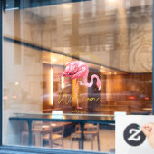 トロピカルフラミンゴスイート16へようこそID922 ウィンドウサイン (カフェ窓)