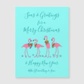 トロピカルフラミンゴスシーズnグリーティングマグネティックカード (正面)