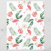 トロピカルフラミンゴススクラップブック紙 (裏面)