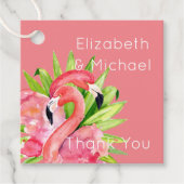 トロピカルフラミンゴスファゴパッケージラベルピンク フェイバータグ (正面)