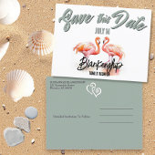 トロピカルフラミンゴスファミリー懇親会保存日 案内ポストカード