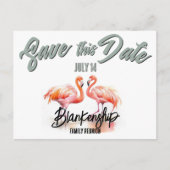 トロピカルフラミンゴスファミリー懇親会保存日 案内ポストカード (正面)