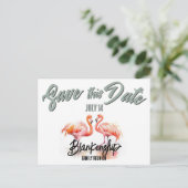 トロピカルフラミンゴスファミリー懇親会保存日 案内ポストカード (スタンド正面)