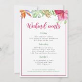 トロピカルフラミンゴバチェロレッテ招待状 招待状 (裏面)